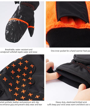 Unisex WinteFlex Insulated Convertible Mittens - Bassdash