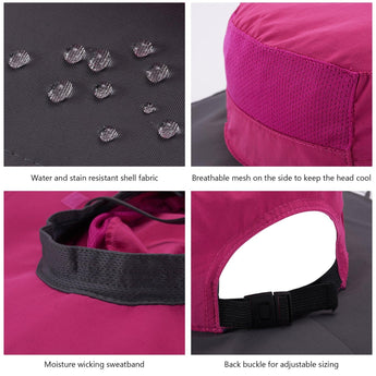 Women's UPF 50+ Sun Hat with Ponytail Hole Neck Flap FH05W - Bassdash