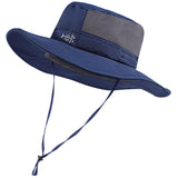 Unisex UPF 50+ Wide Brim Bucket Hat with Detachable Neck Flap FH02 - Bassdash