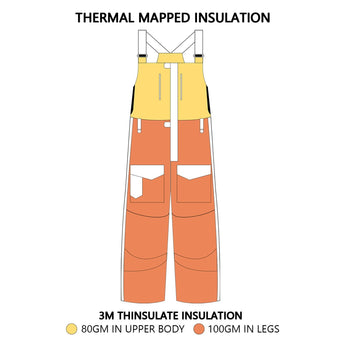 Men's Splice Insulated Waterproof Fishing Hunting Bibs - Bassdash