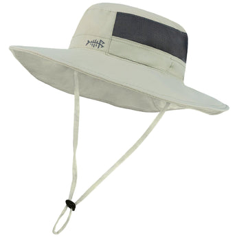 Unisex UPF 50+ Wide Brim Bucket Hat with Detachable Neck Flap FH02 - Bassdash