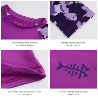 Women’s UPF 50+ Camo Long Sleeve Fishing Shirts - Bassdash