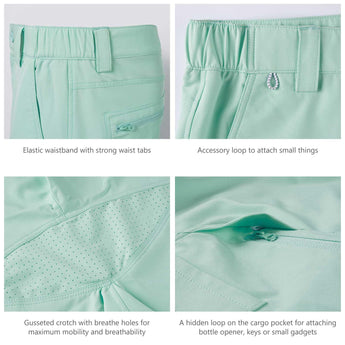 Men's UPF 50+ 10.5” Cargo Shorts Quick Dry Water Resistant FP01M - Bassdash