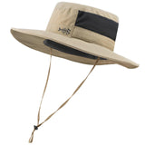 Unisex UPF 50+ Wide Brim Bucket Hat with Detachable Neck Flap FH02 - Bassdash