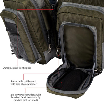 Bassdash Multi Pocket Fishing Vest FV12 - Bassdash