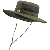 Unisex UPF 50+ Wide Brim Bucket Hat with Detachable Neck Flap FH02 - Bassdash
