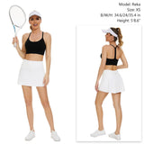 Women's UPF 50+ Tennis Skirts with Shorts LB09W - Bassdash