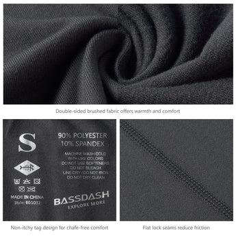 Men's Lightweight Thermal Base Layer Bottom FS19M - Bassdash