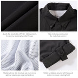 Men's UPF 50+ Long Sleeve Fishing Button Down Shirt FS21M - Bassdash