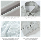 Men's UPF 50+ Long Sleeve Fishing Button Down Shirt FS21M - Bassdash