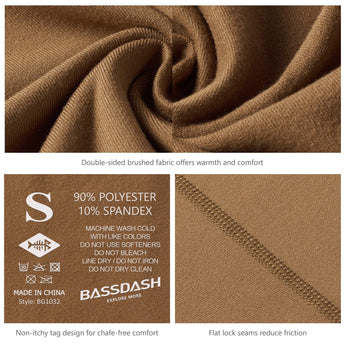 Men's Lightweight Thermal Base Layer Bottom FS19M - Bassdash