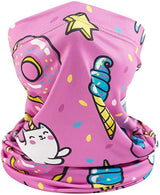 Kids’ Sun Protection Cartoon Print Neck Gaiter - Bassdash