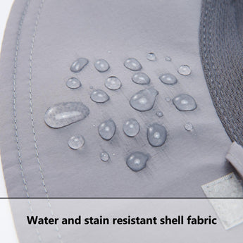 Unisex UPF 50+ Wide Brim Bucket Hat with Detachable Neck Flap FH02 - Bassdash