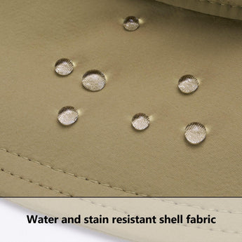 Unisex UPF 50+ Wide Brim Bucket Hat with Detachable Neck Flap FH02 - Bassdash