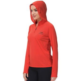 Women’s UPF 50+ Long Sleeve Hoodie Half Zip Shirt - Bassdash