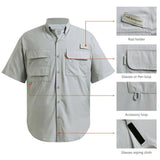 Men's UPF 50+ Short Sleeve Button Down - Bassdash