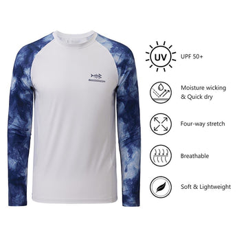 Youth UPF 50+ Camo Long Sleeve Fishing Shirt FS08Y - Bassdash