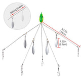 3-Pack Umbrella Alabama Fishing Rig with 5 Arms - Bassdash