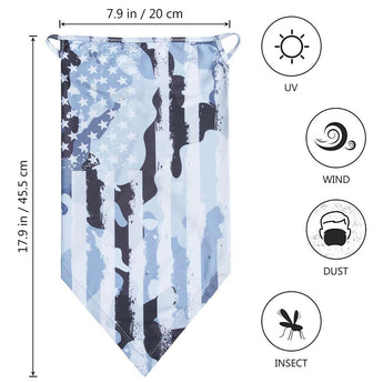 UPF 50+ UV Protection Earloop Neck Gaiter Windproof Bandanas - Bassdash