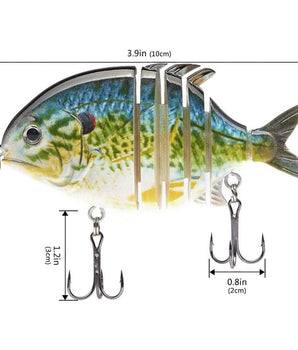SwimPomfret Hard Swimbait with Built-in Steel Balls 3.9in/1.3oz - Bassdash