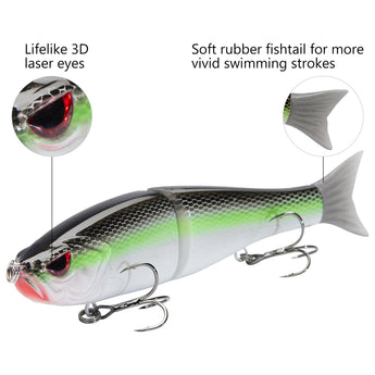 SwimShad Glide Baits Single-Jointed Hard Fishing Lure - Bassdash