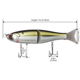 SwimShad Glide Baits Single-Jointed Hard Fishing Lure - Bassdash