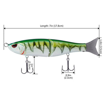 SwimShad Glide Baits Single-Jointed Hard Fishing Lure - Bassdash