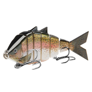 Bone Swimbait Multi Jointed Hard Fishing Lure for Bass