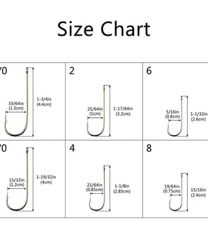 180 Pcs Aberdeen Hooks in Assorted Sizes - Bassdash