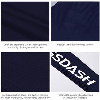 Men’s UPF 50+ Sun Long Sleeve Fishing Hoodie FS03M - Bassdash