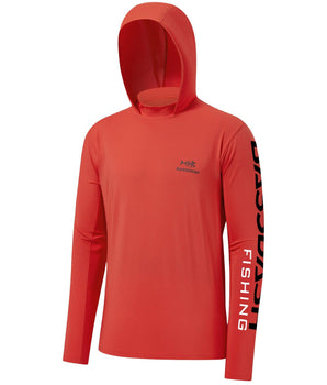 Men’s UPF 50+ Sun Long Sleeve Hooded Shirts FS03M - Bassdash