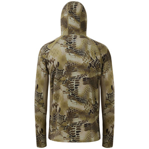 M's UPF 50+ Long Sleeve Camo Hoodie for Hunting with Mask FS06M