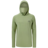 Men’s UPF 50+ Long Sleeve Fishing Hoodie with UV Neck Gaiter FS06M - Bassdash