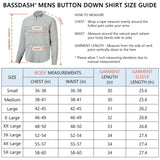Men's UPF 50+ Long Sleeve Fishing Button Down Shirt FS21M - Bassdash