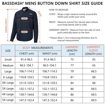 Men's UPF 50+ Long Sleeve Fishing Button Down Shirt FS21M - Bassdash