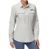 Women's UPF 50+ Long Sleeve Button Down Shirt FS21W - Bassdash