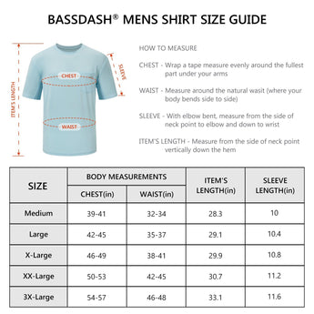 Men's UPF 50+ Short Sleeve Pocket T-Shirt FS26M - Bassdash