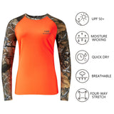 Women's Hunting Camo Long Sleeve UV Shirts FS13W - Bassdash