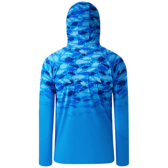 Youth UPF 50+ Hooded Sun Shirt with Mask - Bassdash