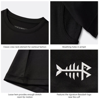 Women's UPF 50+ Short Sleeve T-Shirts - Bassdash