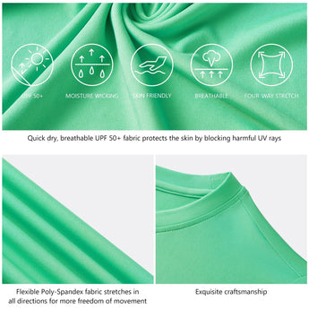 Women's UPF 50+ Short Sleeve T-Shirts - Bassdash