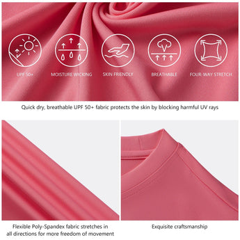 Women's UPF 50+ Short Sleeve T-Shirts - Bassdash