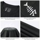 Men's UPF 50+ Cotton Blend Long Sleeve T-Shirts - Bassdash