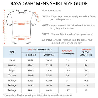 Men's UPF 50+ Cotton Blend Short Sleeve T-Shirts - Bassdash