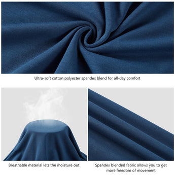 Men's UPF 50+ Cotton Blend Short Sleeve T-Shirts - Bassdash