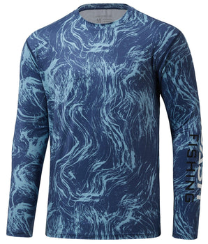 Mens long sleeve sun protection camo shirt - Bassdash