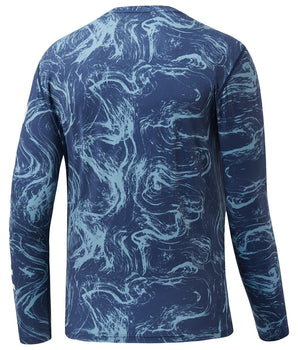 Mens long sleeve sun protection camo shirt - Bassdash