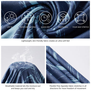 Mens long sleeve sun protection camo shirt - Bassdash