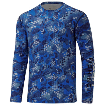 Mens long sleeve sun protection camo shirt - Bassdash