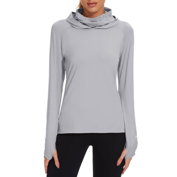 Women's UPF 50+ Mask Hoodie Shirt - Bassdash